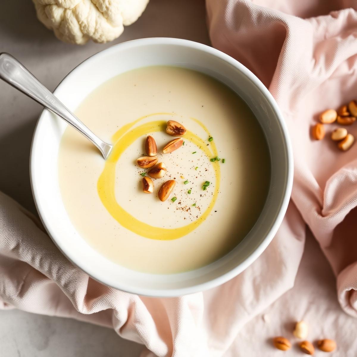 Velvety Roasted Cauliflower Soup