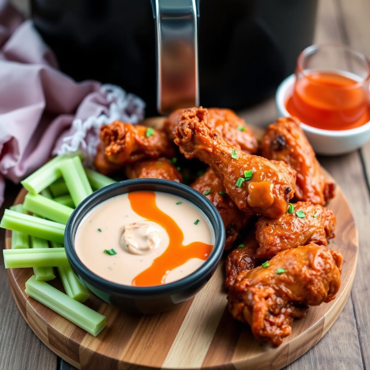 Crispy Air Fryer Buffalo Wings