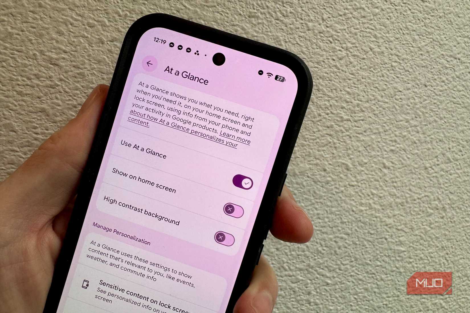 At a glance, you can change the Pixel