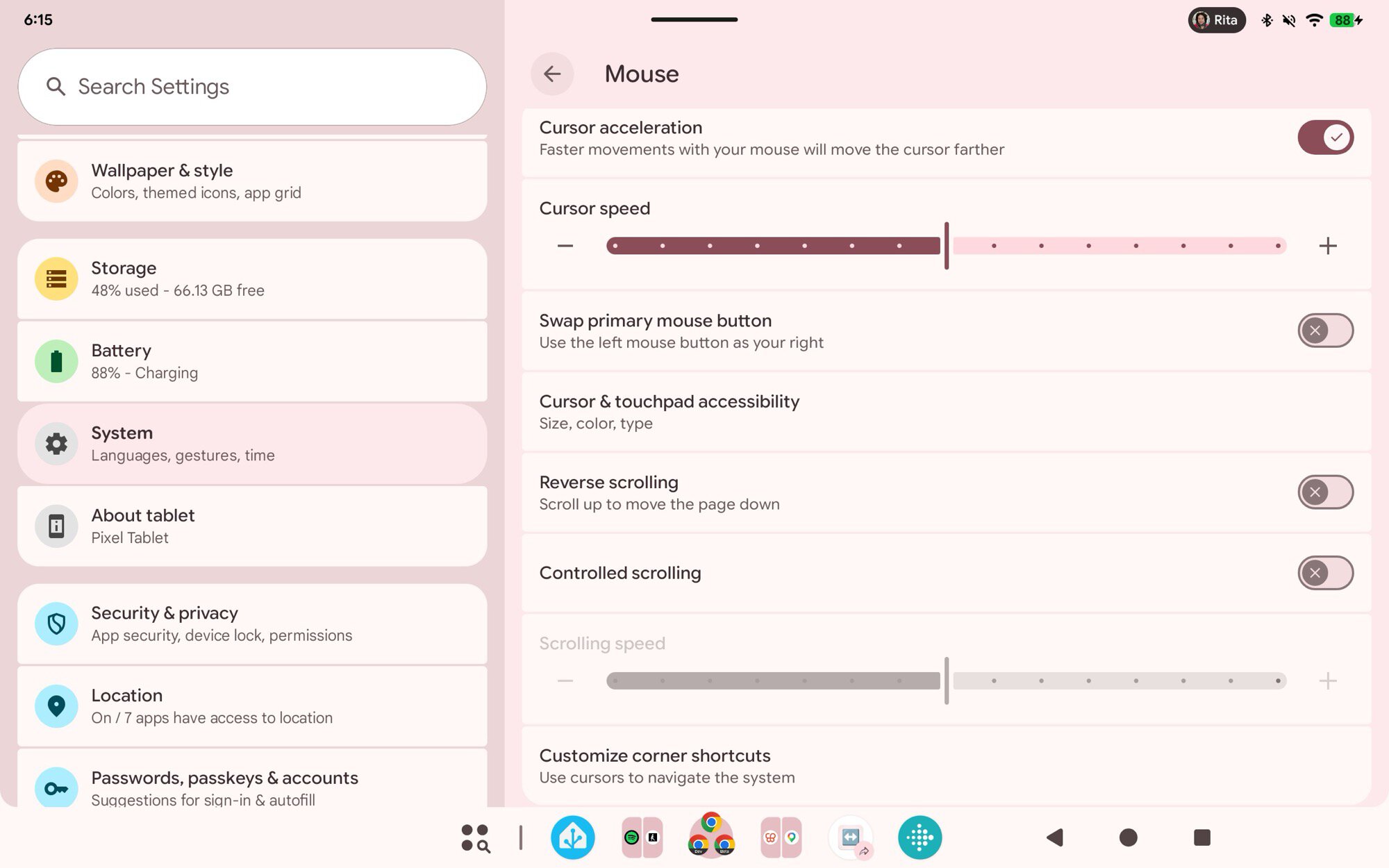screenshot pixel tablet android mouse
