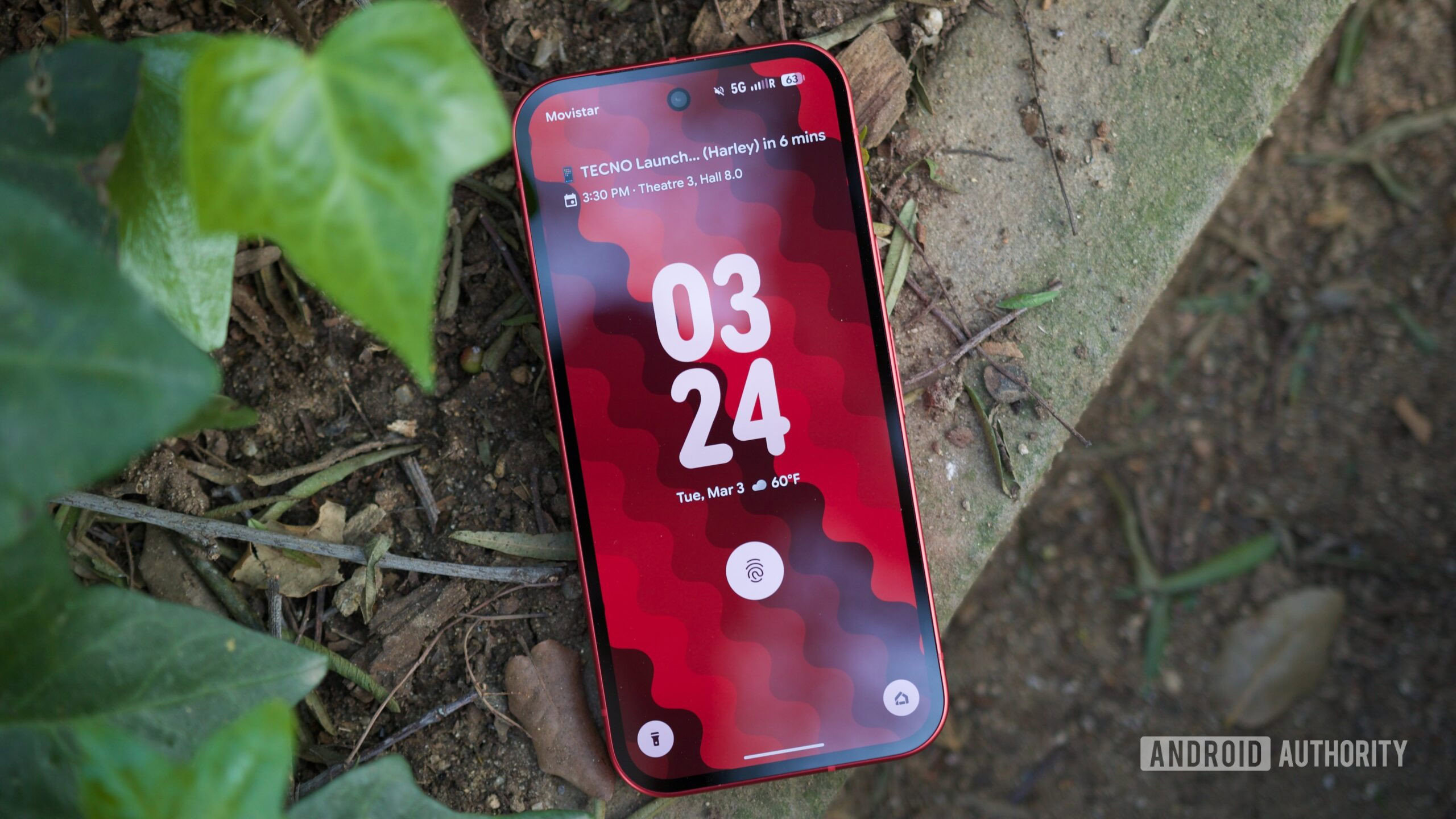 Lock screen on Google Pixel 10a.