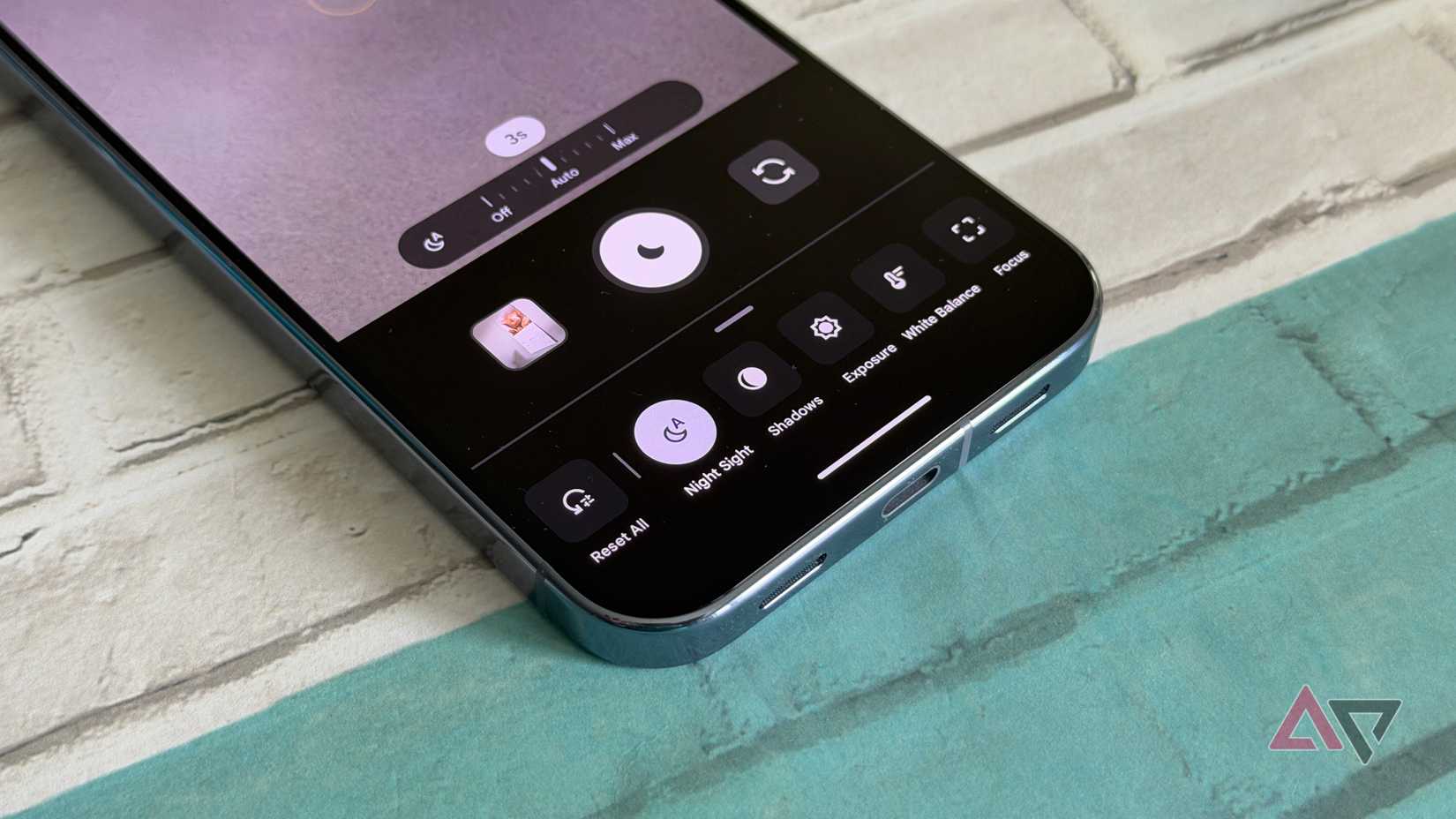 Configuration options on Google Pixel 10 Pro XL