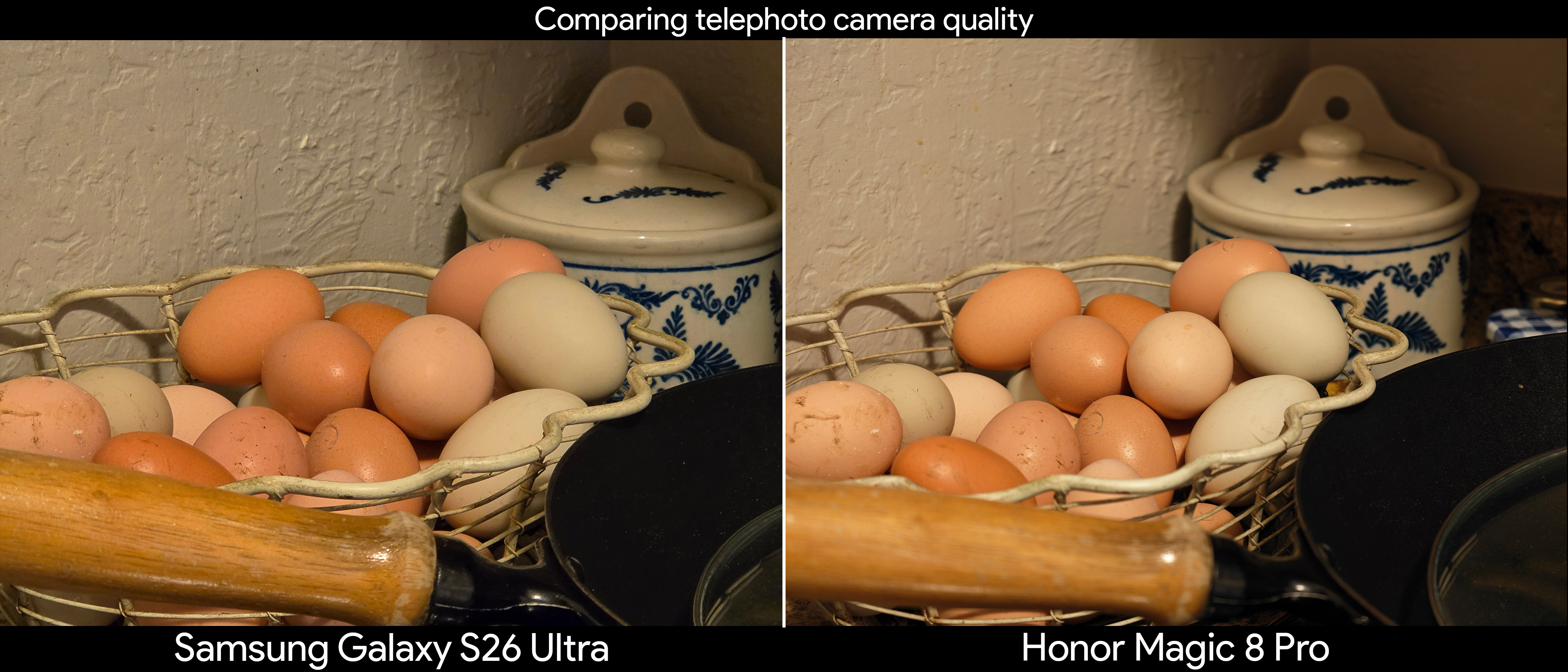 Comparing telephoto bokeh and image quality between Samsung Galaxy S26 Ultra and Honor Magic 8 Pro