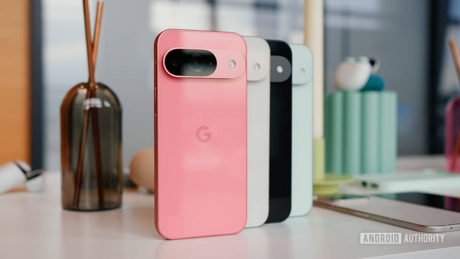 The colors of the Google Pixel 9 are similar