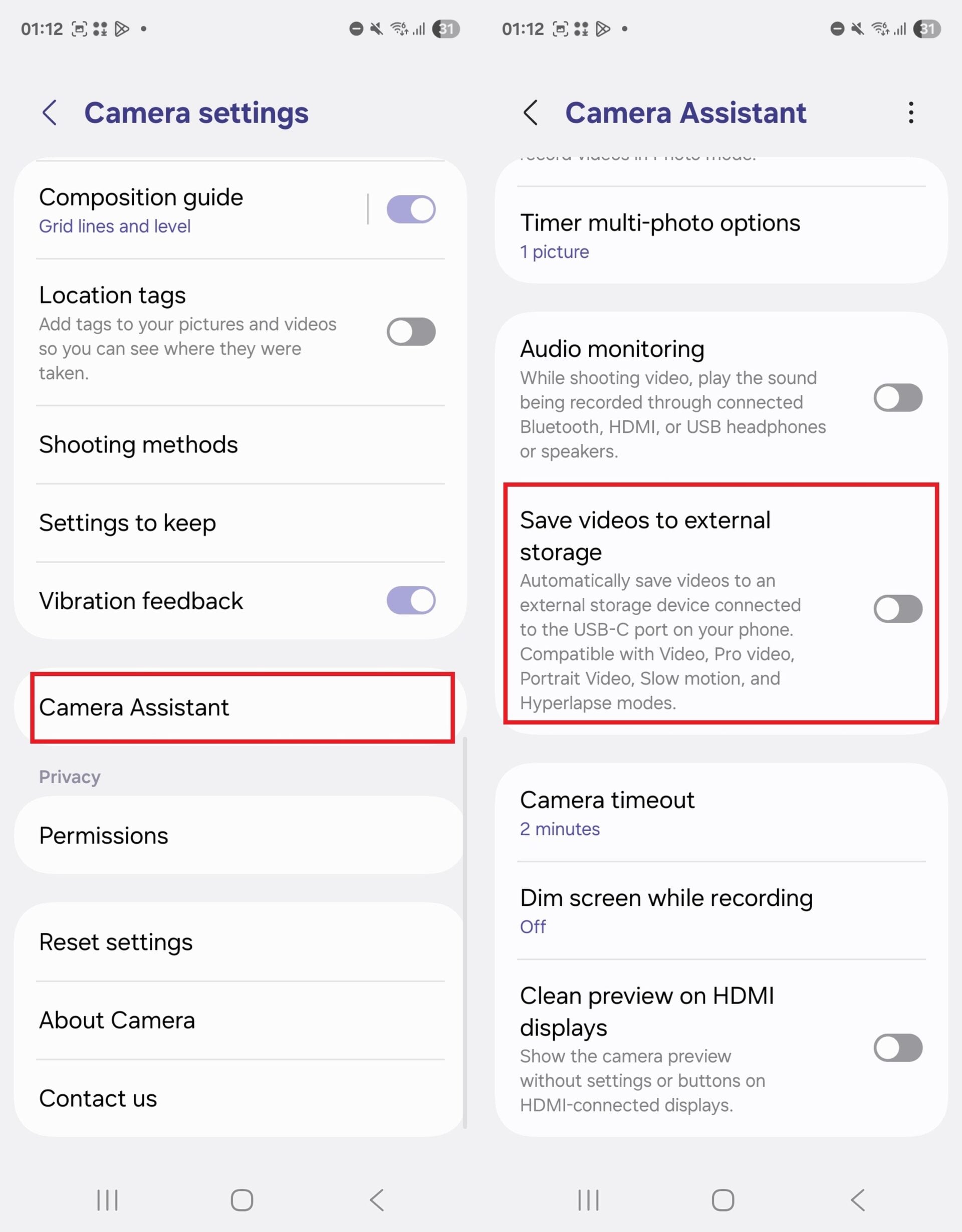 steps to help save on the external storage part of the star phones
