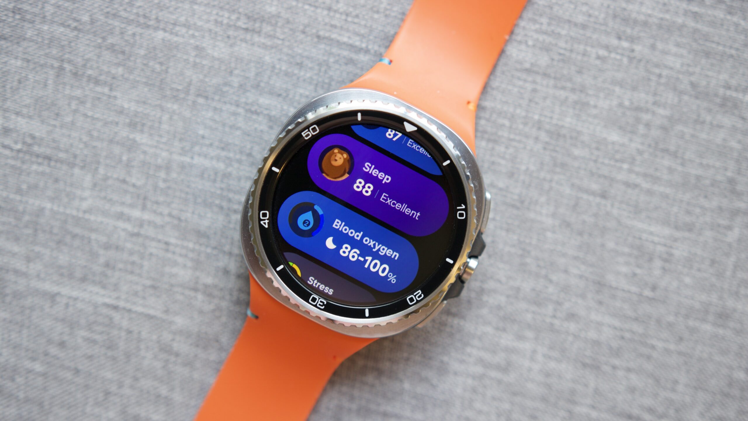More tiles on the One UI 8 Watch, as shown on the Galaxy Watch 8 Classic.