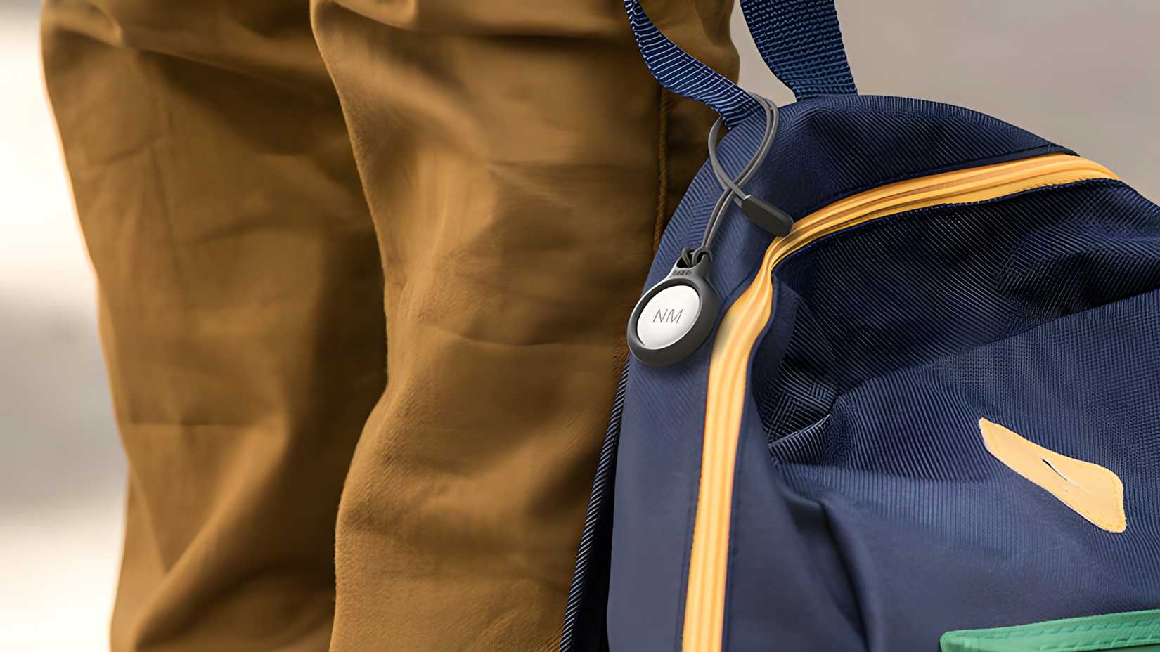 AirTag in a backpack.